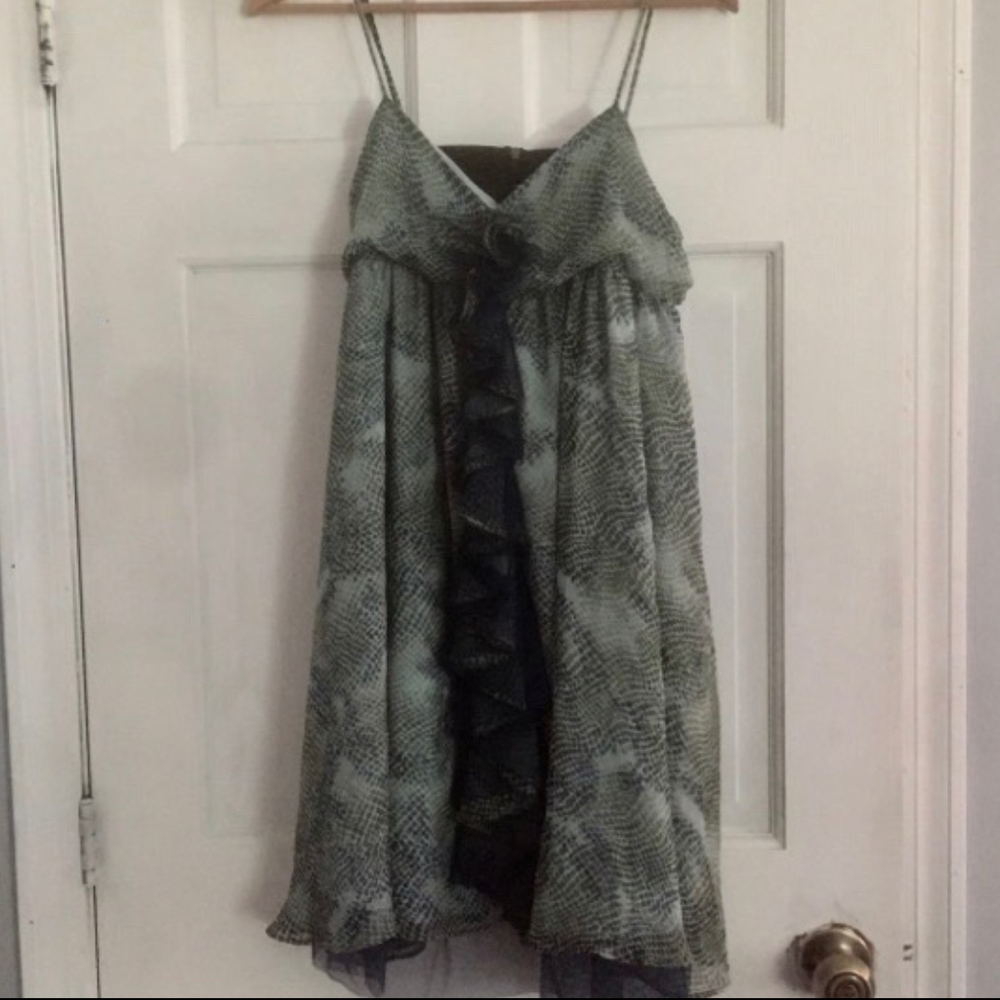 Steve Madden Multi Color Green and Blue Sundress